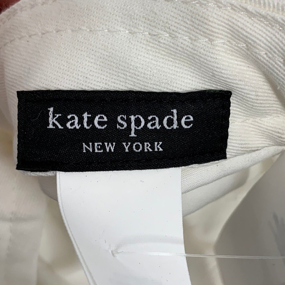 Kate Spade New York Cream Baseball Cap Women's Hat Logo Adjustable - Picture 8 of 11